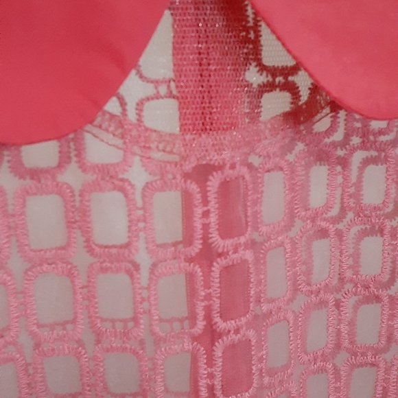 Sheer coral blouse - Picture 2 of 5